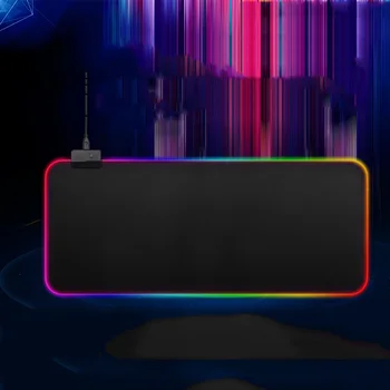 Vroče Prodaje RGB LED Žareče Gaming Mouse Pad Osvetljena Tipkovnica nedrsečo Mat Odejo