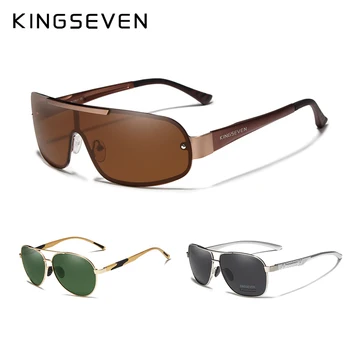 3PCS v Kombinaciji Prodaje KINGSEVEN blagovno Znamko Design sončna Očala Moških Polarizirana Rjave Leče z UV Zaščito