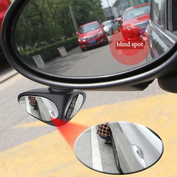 1Pair 360-Stopinjski Avto Blind Spot Ogledalo Konveksna Vrtljiv 2 Strani Automibile Zunanjost (Pogled od Zadaj) Parkirni Ogledalo