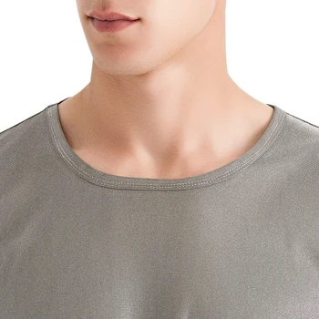 Resnično elektromagnetna sevanja zaščitna srebrna vlakna poletje spodnje perilo za moške nastavite EMF zaščita tesno oprijeta oblačila