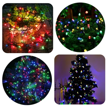 RGB Božič Niz Luči 10 Metrov, 8 Načinov Pravljice Luči, Doma Notranjo Xmas Tree Novo Leto Garland svate, Dekoracijo