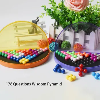 3D Puzzle IQ Pearl Logični Um Igra 178 Izzivi Piramida Ploščo Igrača Kroglice Intelektualni Razvoj Izobraževalne Igre Otroci Igrače