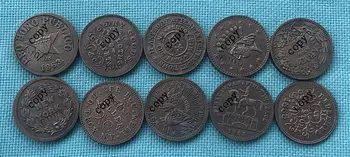 ZDA Državljanske vojne 1863 kopijo kovancev 10 različnih vrst KOVANCEV.
