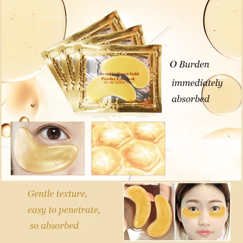 BOLUOYIN 20Pcs Kristalno Kolagena Zlato Oči Masko Anti-Aging podočnjake Akne Lepotnih Popravkov Za Oči Nego Kože korejski Kozmetika