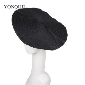 35 cm Krog PP slame znanja Disk Fascinator, ki je Osnova za fascinator poliester fascinator klobuk na Debelo kentucky derby NOVO headpieces