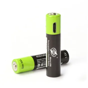 ZNTER 1,5 V AAA 400mah li-polymer li-ionska litij baterija za polnjenje podatkovnega kabla USB je baterija z USB polnjenje linija