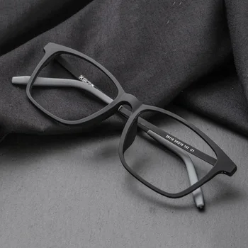 Vazrobe titana Očala Okvirji Moški Ženske Črna Očala, moška očala človek Široko Prevelik Očala na Recept Moški