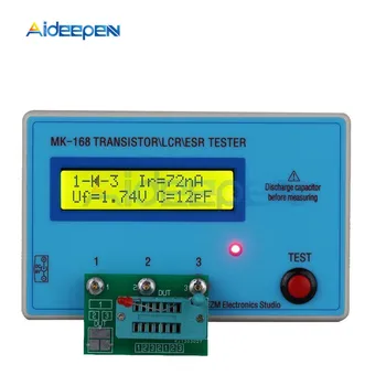 MK-168 Tranzistor Tester za Merjenje Upor Kondenzator Induktivnost Napetost MOSFET LCR NPN PNP Bipolarni Tranzistorji