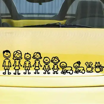1SET Moja Družina Avto Nalepke Okno Nalepke Tovornjak SUV Mini Van Laptop Stick Slika Države Osebnost Avto Nalepke
