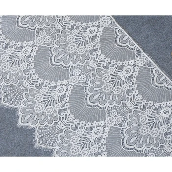 3 metrov dolgi 25-50 cm širok rep trepalnic čipke tkanine DIY poroko zavese krilo obleko dodatki čipke