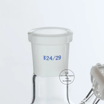 1PC Lab Stekla 10/25/50/100/250ml Brušenje usta Reakcije Bučko, schlenk cev s PTFE batne