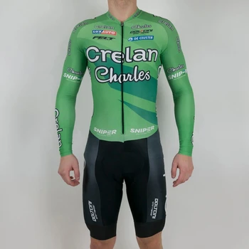 Willems Crelan moških skinsuit kolesarski dres triatlon oblačila conjunto ropa ciclismo hombre GORSKO kolesarskih oblačil pro team jumpsuit