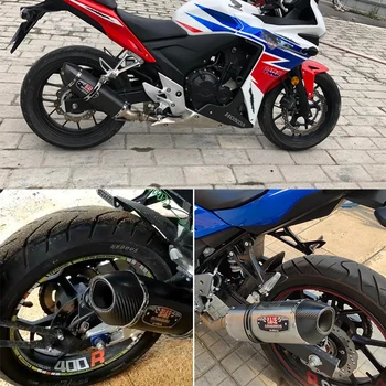 Univerzalni Ogljikovih Vlaken Motocikel Izpušne Cevi Pobeg Spremenjen Moto Glušnika DB Killer Za Yoshimura CBR500R Ninja 400 R3 F650GS