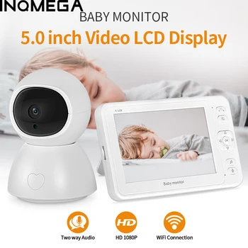 INQMEGA Night Vision Baby Baby Monitor Video Kamero, 5 palčni Zaslon 1 nadzorna Kamera 1080P Varnosti Varuška Fotoaparat