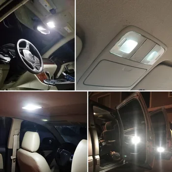Bela Canbus Avtomobilske LED Žarnice za BMW Serije 3 E36 E46 E90 E91 E92 E93 Led Notranja Osvetlitev Kit Trunk Dome registrske Tablice Svetlobe
