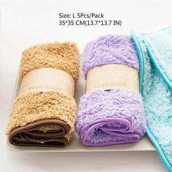 5PCS 35*35 CM Velike absorbent za čiščenje mikrovlaken krpo kuhinja/kopalnica najboljši uporabite mehko brisačo debele krpe dishcloth gospodinjstvo