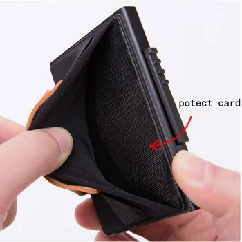 Novi Mini RFID Blokiranje Denarnice Poslovnih Aluminija ID Imetnikov Kreditnih Kartic, Za Moške, Ženske Imetnika kartice Porte Carte Moška Torbica