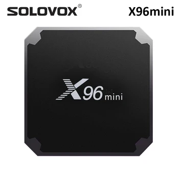 SOLOVOX X96 mini Android TV 7.1 Smart TV Box 16GB 2GB Amlogic S905W Core Quad 2.4 G WiFi X96mini Video Predvajalnik Set Top Box