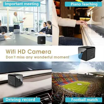 1080P WIFI IP Kamera Mini Kamera HD Kamere Senzor Night Vision Zaznavanje Gibanja Mala Kamera Brezžična nadzorna V380 Cam