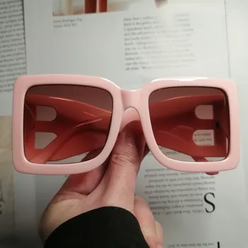 Velik Okvir Svetle Barve, Vintage Luksuzni Unisex Sončna Očala Modno Osebnost Vsestranski Klasičnih Kvadratnih Visoko Kakovostna Sončna Očala
