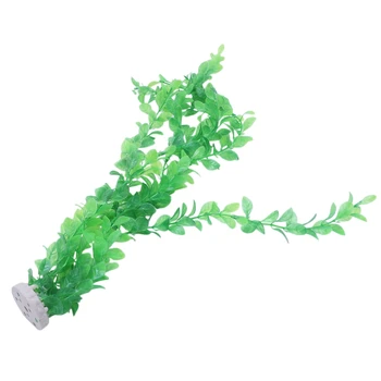 Zeleni Plastični Rastline Akvarij Tank Dekoracijo, 20-Palčni Dolgo