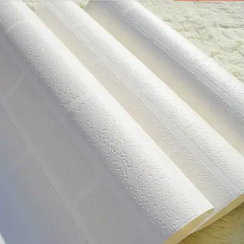 3D Reliefni Beli Opeko Ozadje Sodobne Preprost PVC Stenske Papir Za Dnevna Soba Jedilnica v Ozadju Stene Pokrivna Doma Dekor