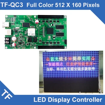 TF-QC3 Longgreat TF USB Ethernet port barvno LED zaslon asinhroni nadzorna kartica 512*160 384*320 PIKE