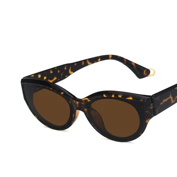Retro Cat Eye Ženske Moški sončna Očala Tan Sivi Objektiv UV400 Zaščito za Oči Dekle Seksi Dame Klasična Moda Prostem Očala