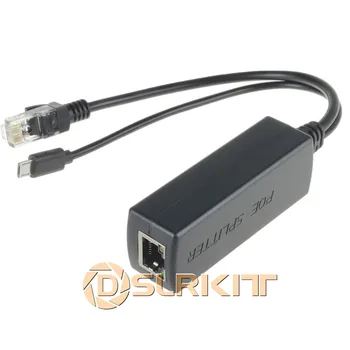 Aktivno PoE Delilnik Power Over Ethernet 48V na 5V 2.4 Mikro USB 4 Raspberry Pi