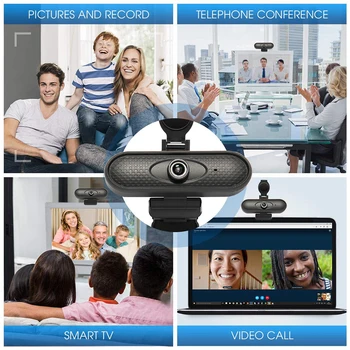 Willkey Polni 1080P HD Webcam, USB Pc Računalnik, Kamera z Mikrofonom Voznik-brezplačen Video Kamero za Online Poučevanja Živo