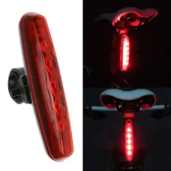 Kolo Kolesa, Lahka Nepremočljiva Luč 5 LED Rdeč Rep Lahka, Ultra-Bright Opozorilo Kolesarjenje Prenosne Luči USB Polnilne Luči