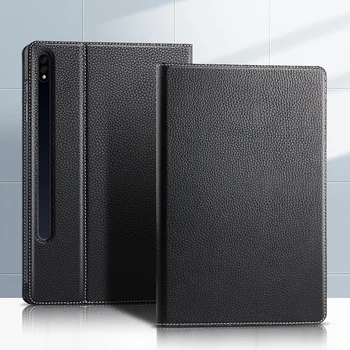 Primeru Cowhide Za Samsung Galaxy Tab S7 Plus 2020 SM T970 SM-T970 SM-T975 12.4