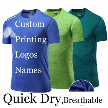 Quick Dry T shirt Tiskanje po Meri Jersey Vezenje DIY Osebno Camiseta Tiskanje po Meri Made DIY T-Shirt Športnih Tee