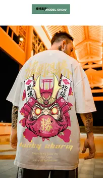 Kitajski stil za moške poletne kratek sleeved majica s kratkimi rokavi moški pet-točka rokav svoboden nekaj teen trend hip-hop punk ulične vrhovi