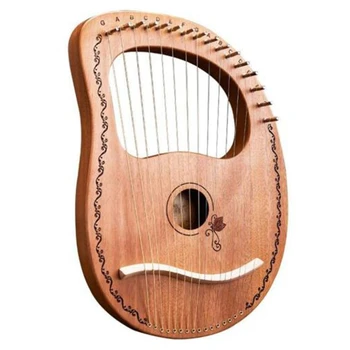 ŠIVA-Liro Harfo 16 Strune Harfe Prenosni Majhne Harfo z Trpežne Jeklene Strune Lesa Niz Glasbeni Instrument