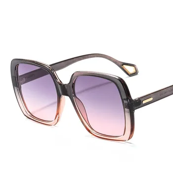 Klasičnih Kvadratnih Velik Okvir Sončna Očala Luksuzni Retro Moda Plastičnih Prostem Očala Okvir Oculos De Sol