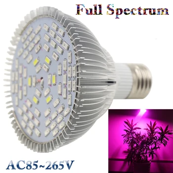 30W/50 W/80W Led Grow Light Celoten Spekter UV+IR E27 Rastejo Luč Za Cvetenja Cvetočih Rastlin Hydroponics Sistem LED Lučka AC85~265V