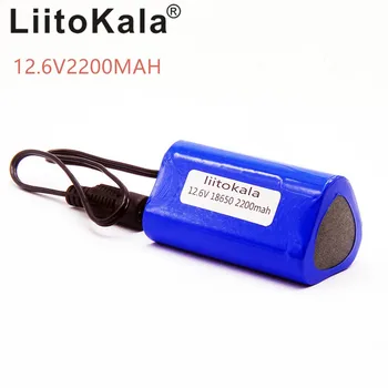 HK LiitoKala visoko kakovostnih prenosnih 12V 2200mAh litijeva baterija 18650 polnilna baterija za CCTV kamere, GPS sredi 2200 Mah