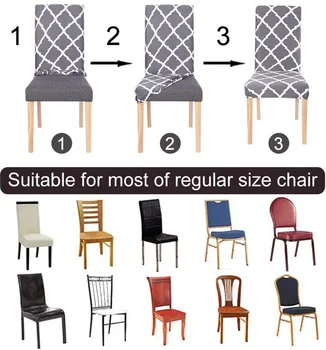 XL Sodobne predalčni navaden barvni jedilni stol kritje spandex stretch stol kritje kavč kritje stretch stol kritje za poroko hotel
