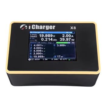 ICharger X8 1100W 30A DC LCD Zaslon Smart Baterije Bilance Polnilnik Discharger za 1-8 LiPo/Lilo/LiFe/LiHV Baterije RC Letal