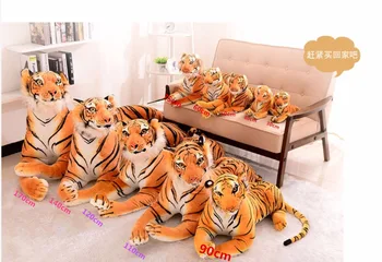 30-90 cm Velik Nagnjeni Big Simulacije Živali, Žive Veren Fant Velik Tiger, Lev, Leopard Mehki Pliš Lutka Plišaste Igrače