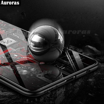 Auroras Za Redmi Opomba 9S Primeru Explorer Naslikal Kaljeno Steklo, Silikonski Zaščitni Za Redmi Opomba 9 Pro Max Kritje Poco F2 Pro M3