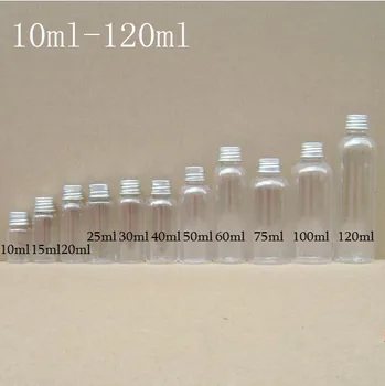 10-100 ml Lucency prozorno Plastično Steklenico Jasno Originales ponovno napolniti Stekleničke Parfuma Vode je Vzorec Prazen Kozmetični Posode