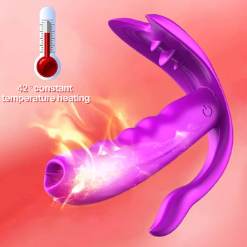Nosljivi Vibrator za G Spot Klitoris Stimulator Vibrating Seks Jajca z Blowjob Lizanje Jezika Analni Dildo, Vibrator Ženske, Seks Igrače