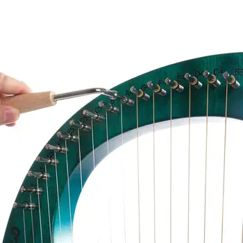 19 Niz Liro Mahagoni Instrument Kakovosti Zelenih Harfo z Tuning Klešče za Strunska Glasbila za Otroke, Odrasle Začetnike