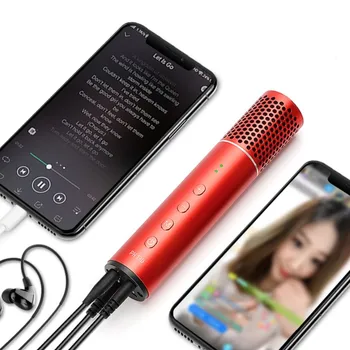 Takstar PH130 Pametni Telefon Mikrofon pozlačeno visoko kakovostna membrana Mobilni telefon Karaoke / živo Ročni Mikrofon
