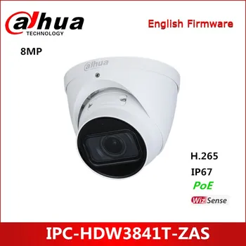Dahua 8MP IR Kotno-osrednja Zrkla WizSense Omrežna Kamera IPC-HDW3841T-ZAS Podpira max. 256 G Micro SD kartico IP Kamere