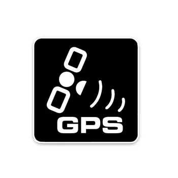 Aliauto Ustvarjalne Opozorilo Avto Nalepke Bele in Črne GPS Preprost PVC Nepremočljiva zaščito pred soncem Reflektivni Anti-UV Nalepke,10 cm*10 cm
