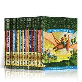 28 Trda vezava Knjige / Set Magic hišico na Drevesu angleščini Branje Zgodba Knjige 3-10 Let Barvne slikanice za Otroke Poglavje Knjige
