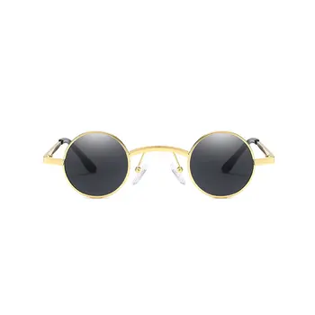 Moda Steampunk Okrogla sončna Očala Kovinski Okvir Ženske Moški Vintage sončna Očala Očala Odtenki Oculos de sol UV400 Gafas